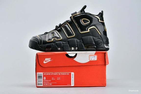 AIR METALLIC GOLD NIKE MORE “FRANCE” AV3810-001 UPTEMPO BLACK 0714